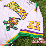 the 'mighty ducks' goldberg custom baseball jersey, Mighty Ducks jersey, Custom Baseball jersey, Custom Goldberg jersey