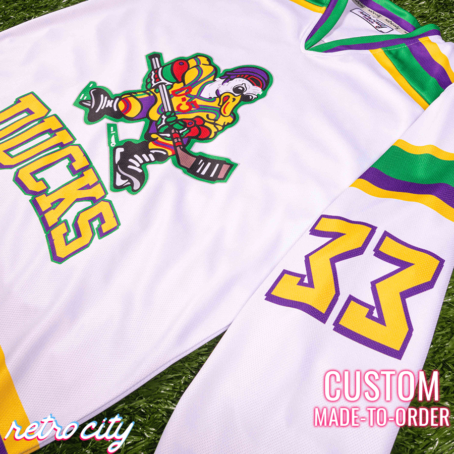 The Mighty Ducks Goldberg Jersey Custom Mighty Ducks Jersey