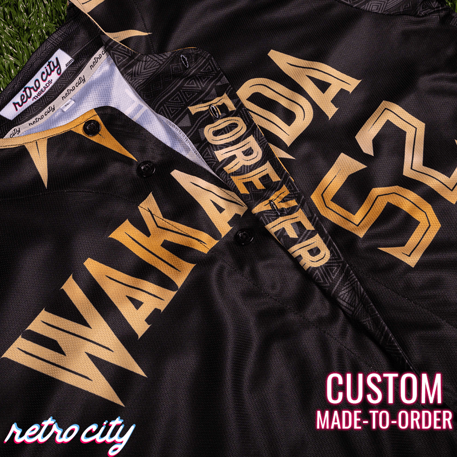 WAKANDA T'CHALLA BASEBALL JERSEY