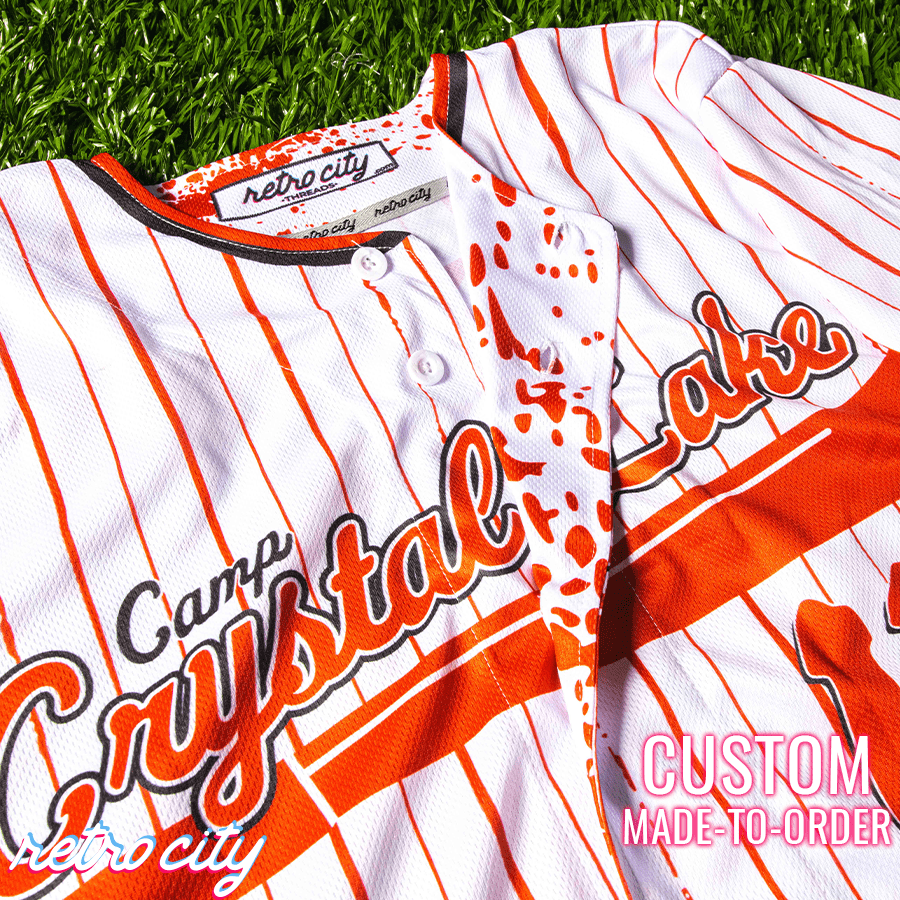 camp crystal lake jason voorhees custom baseball jersey
