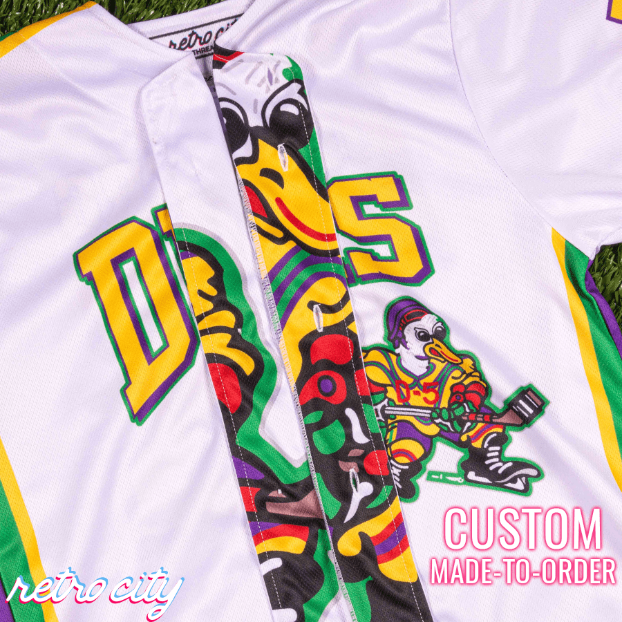the 'mighty ducks' goldberg custom baseball jersey , custom jersey, Mighty Ducks Jersey, Ducks jersey
