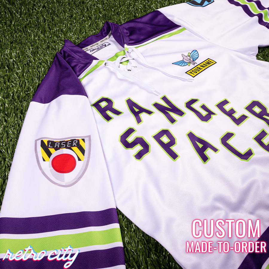 Space Rangers Star Command Lace-Up Hockey Jersey (Purple)