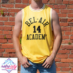 bel-air academy will smith fresh prince custom basketball jersey (gold)