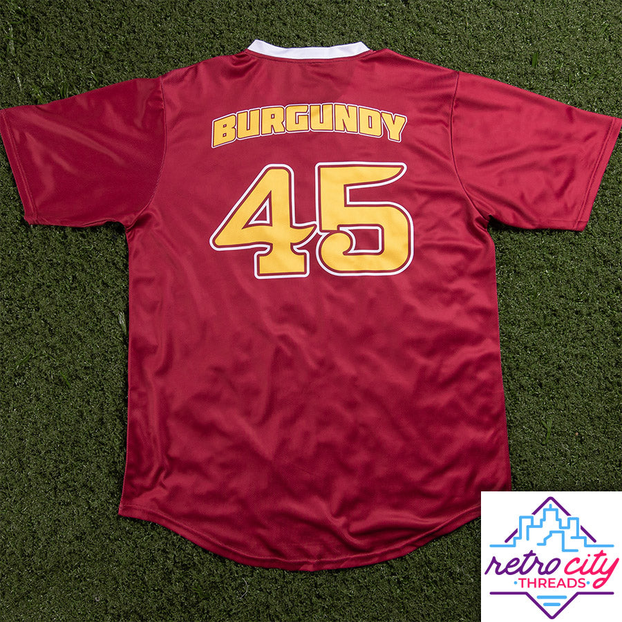 Anchorman Ron Burgundy Channel 4 News Team Custom Baseball Jersey XXL