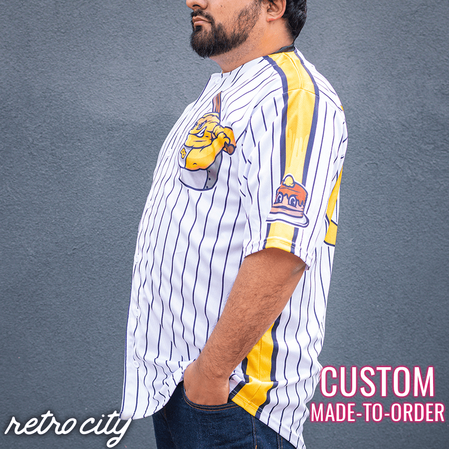 san diego brunch retro league custom baseball jersey (home)