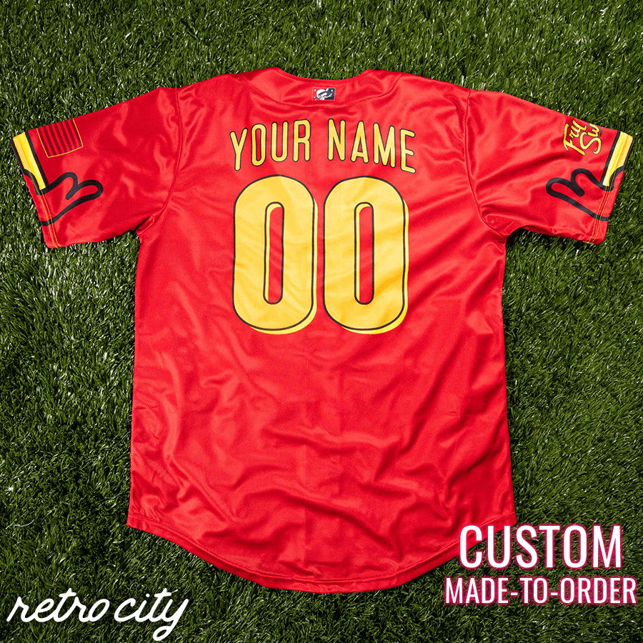fry swatters retro league custom baseball jersey (away)