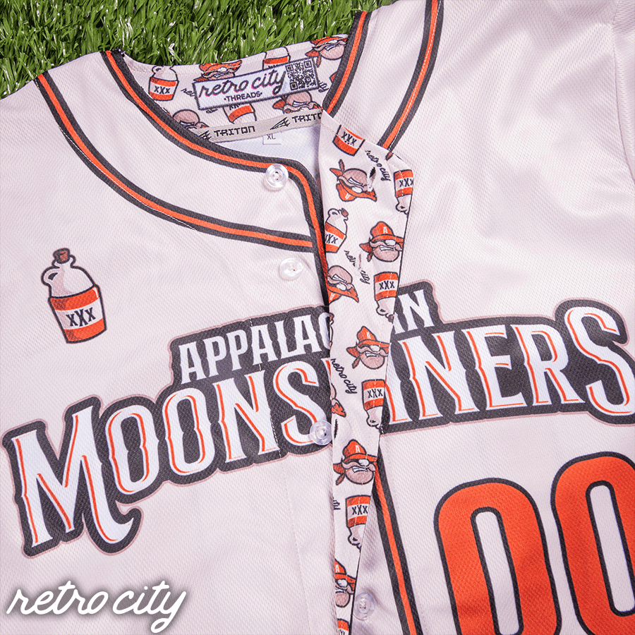 appalachian moonshiners retro league custom baseball jersey (home)