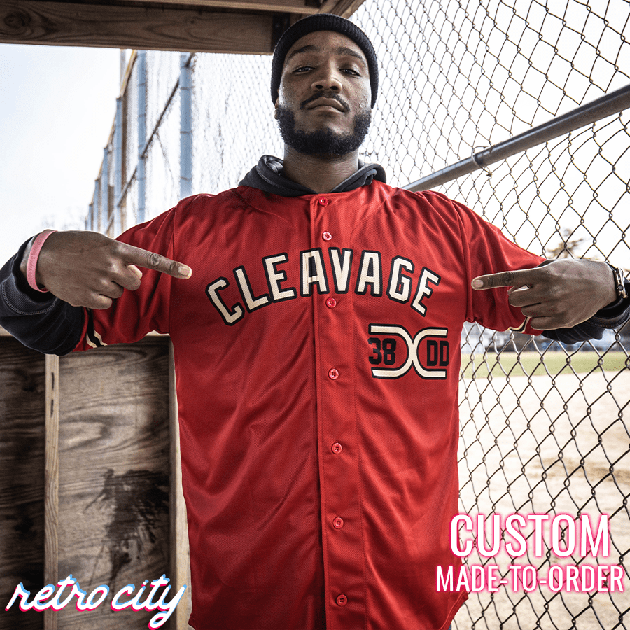  borizcustoms Al Bundy 38DD Chicago Cleavage Baseball Jersey  Stitch Sewn XXS-XXL (30) Red : Sports & Outdoors