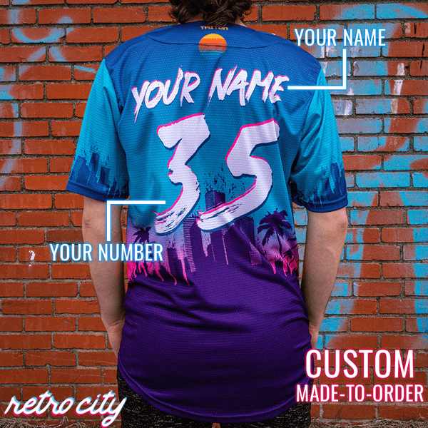 Rake City Seamhead Collection Baseball Jersey Retro City Threads