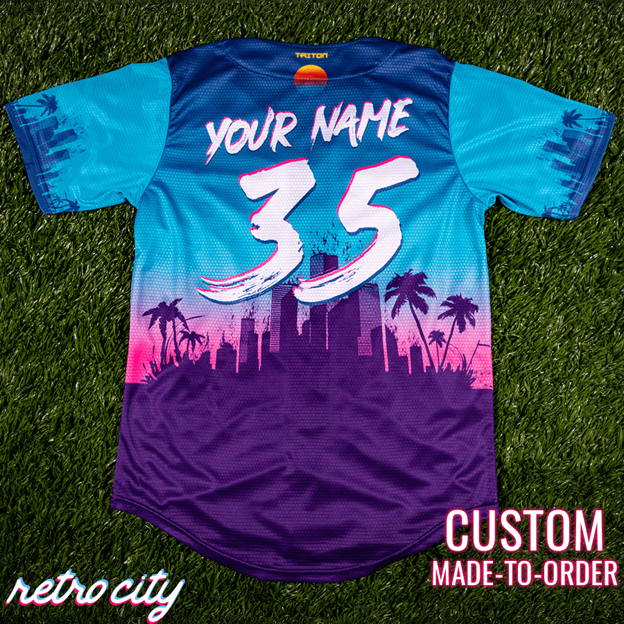 Rake City Seamhead Collection Baseball Jersey Retro City Threads