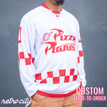 pizza planet hockey fan jersey (white)