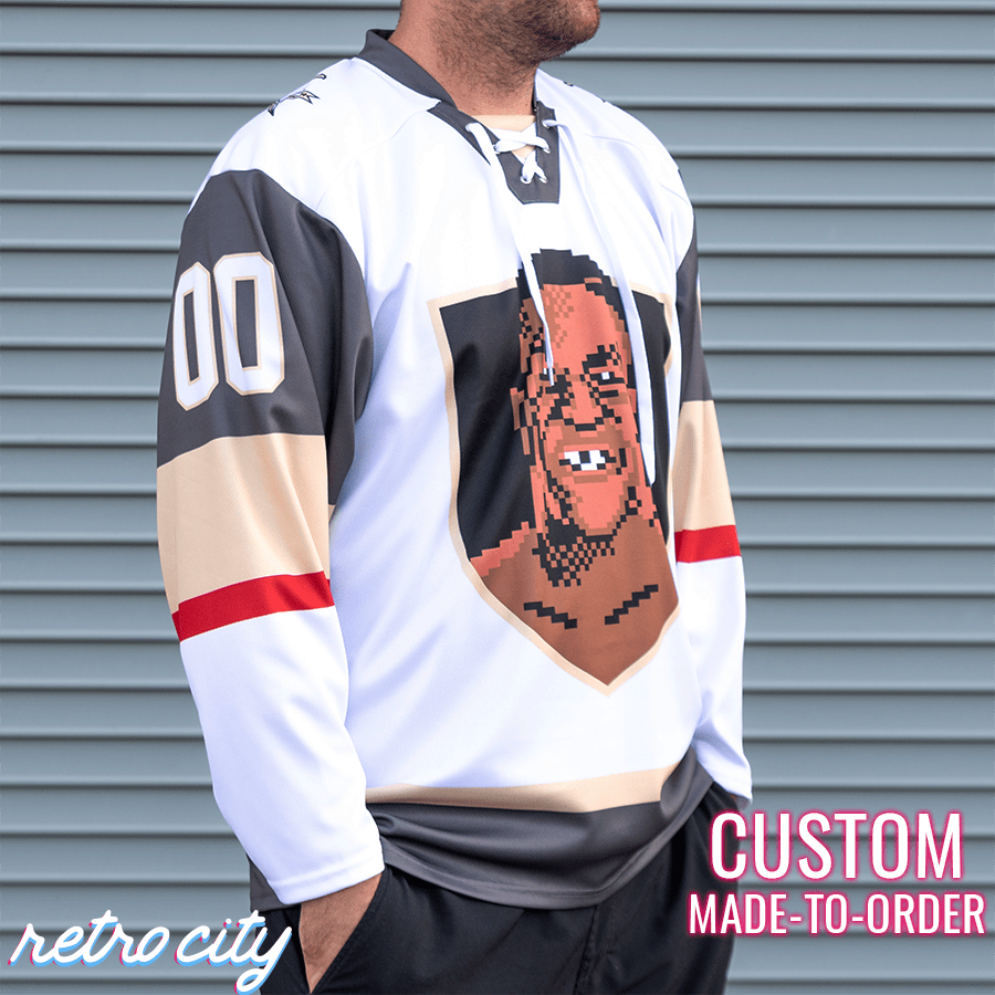 las vegas golden knighth mike tyson punch out hockey jersey