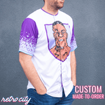 mike tyson punch-out!! full-button baseball jersey