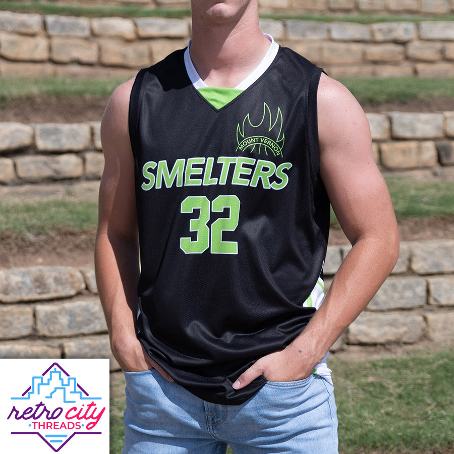 rebound mount vernon smelters custom basketball jersey