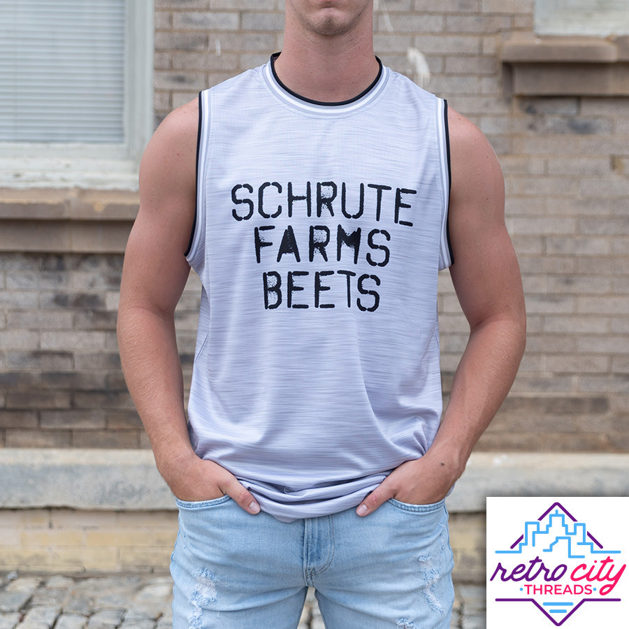 schrute farms beets the office custom basketball jersey