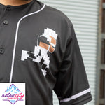 super tecmo bowl runman custom baseball jersey (black)