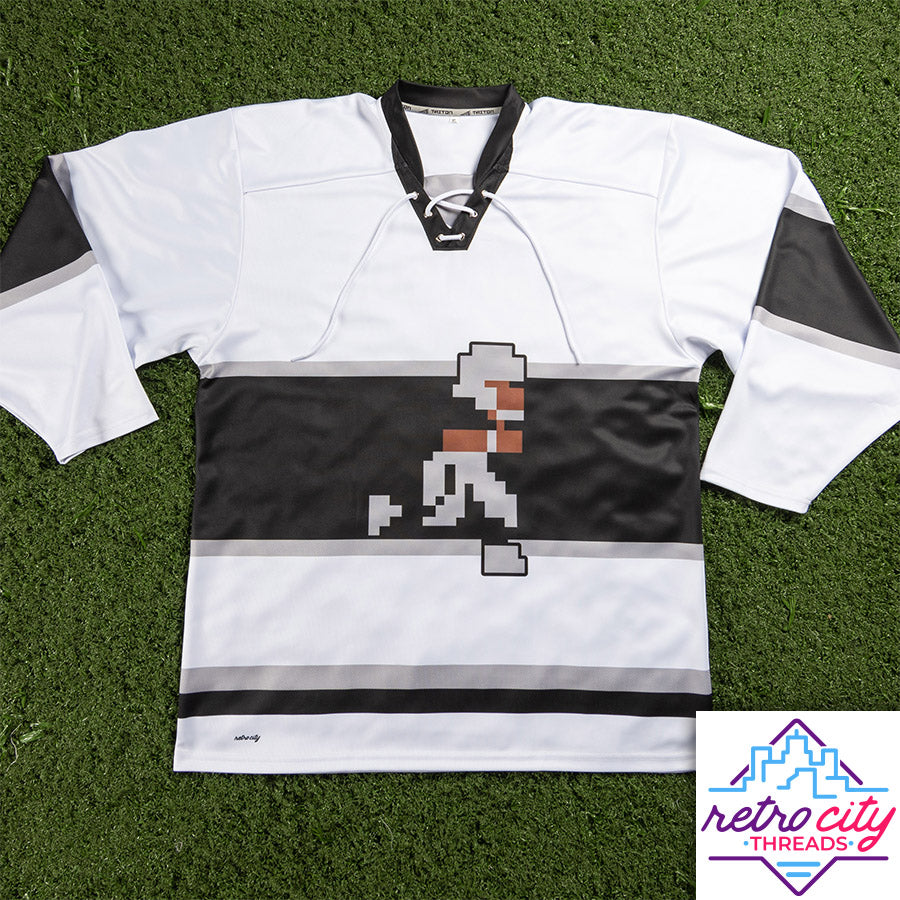 super tecmo bowl runman custom hockey jersey