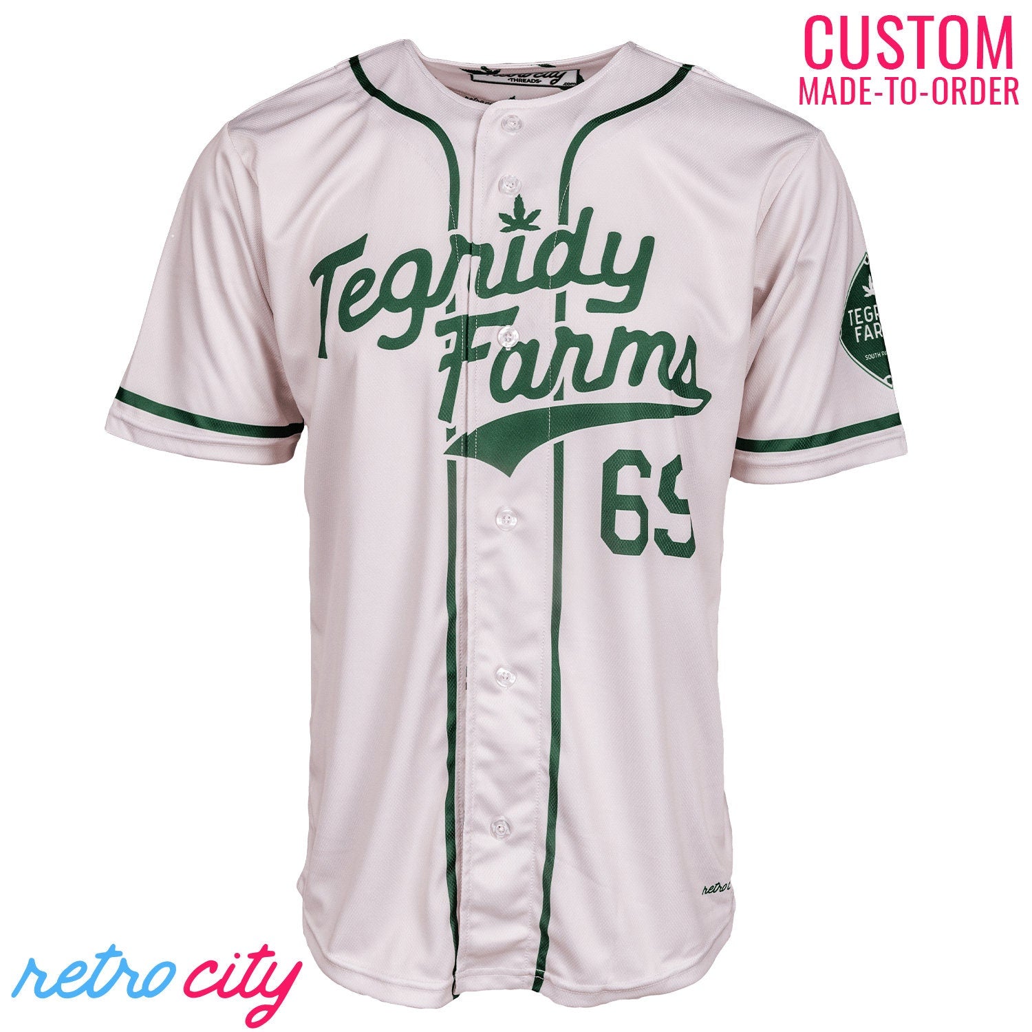 Tegridy Farms South Park Randy Marsh Full-Button Baseball Jersey