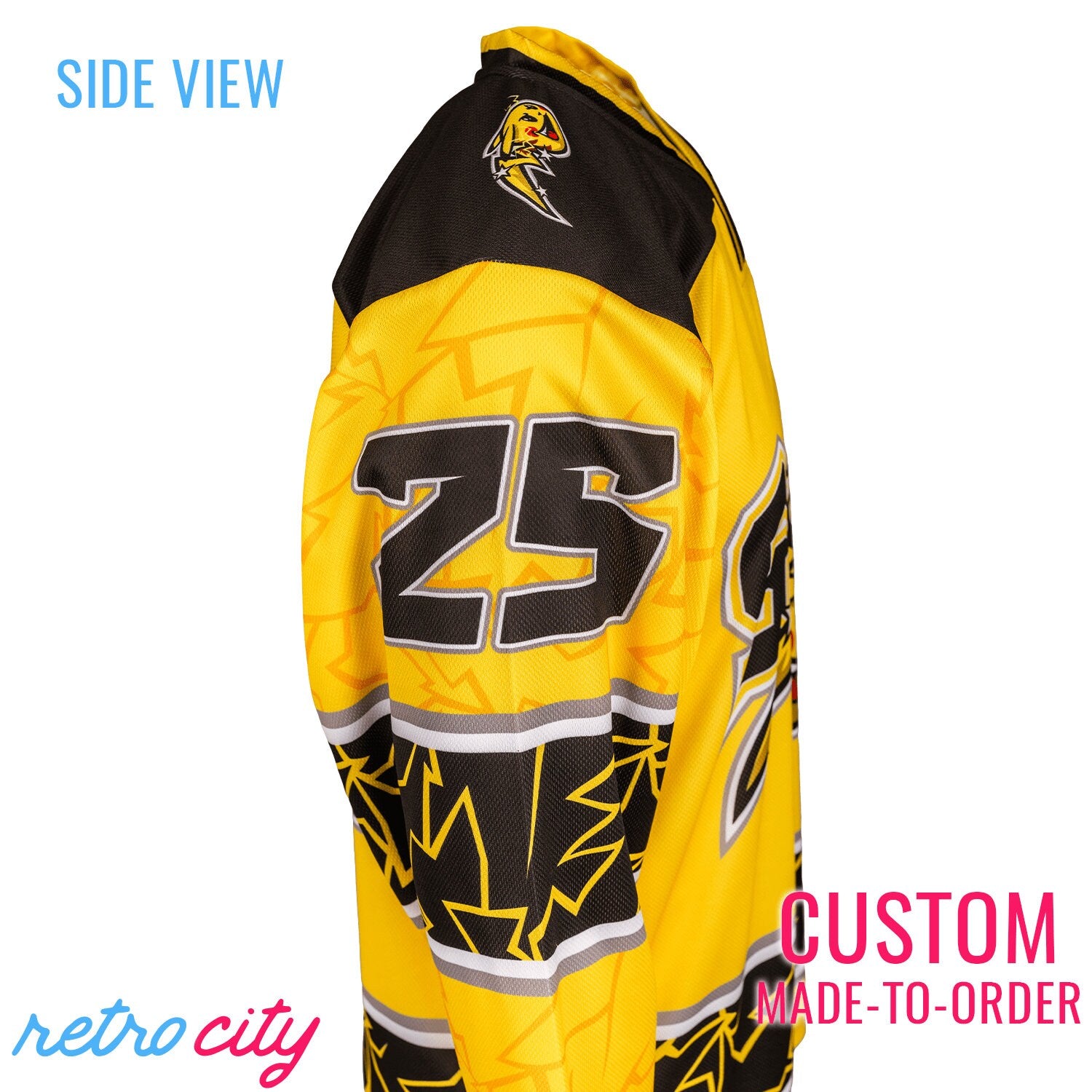 Shock Pikachu Pokémon Hockey Jersey Sweater *CUSTOM*