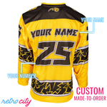 Shock Pikachu Pokémon Hockey Jersey Sweater *CUSTOM*