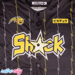 Shock Pikachu Pokémon Full-Button Baseball Jersey *CUSTOM*