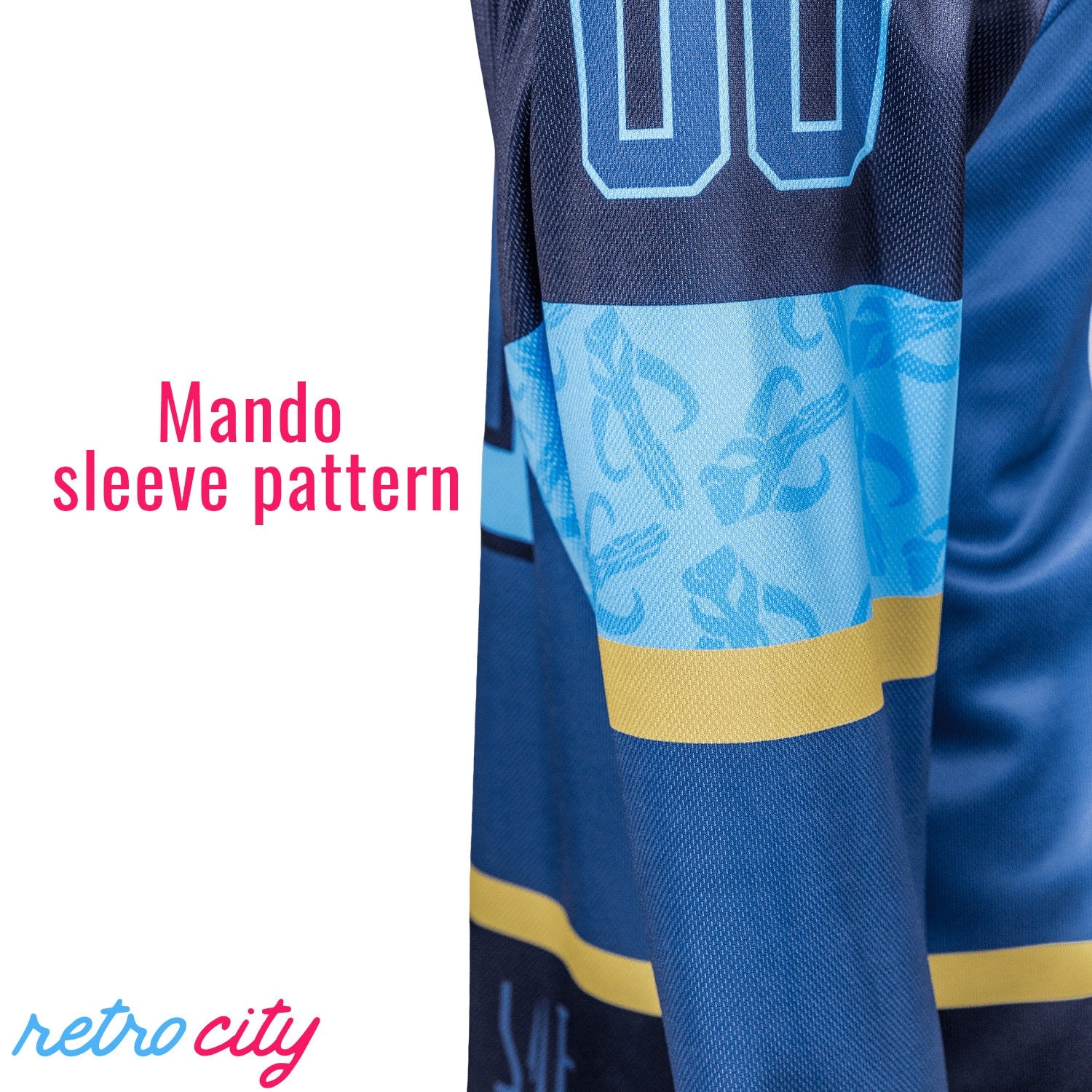 Paz Vizsla Bounty Hunters Din Djarin Hockey Jersey Sweater – Retro