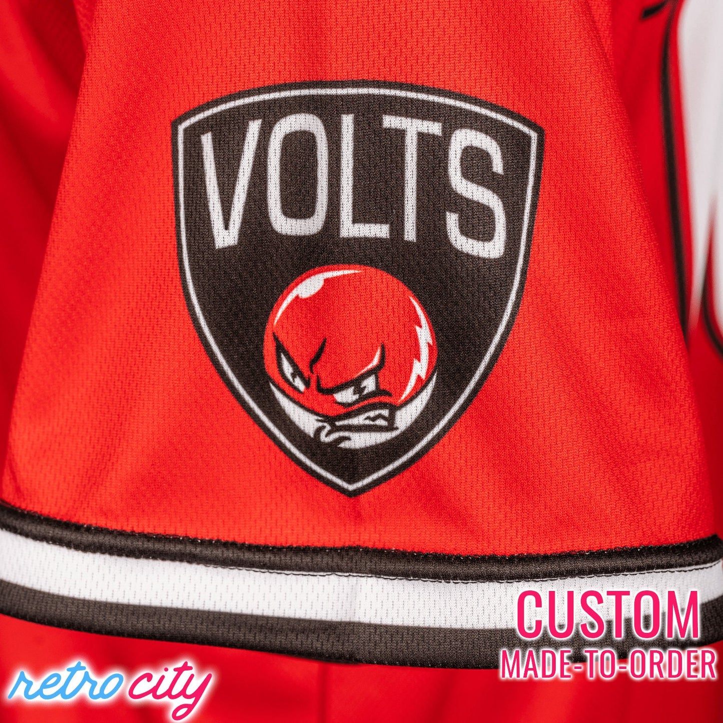 Volts Voltorb Pokemon Full-Button Baseball Jersey *CUSTOM*